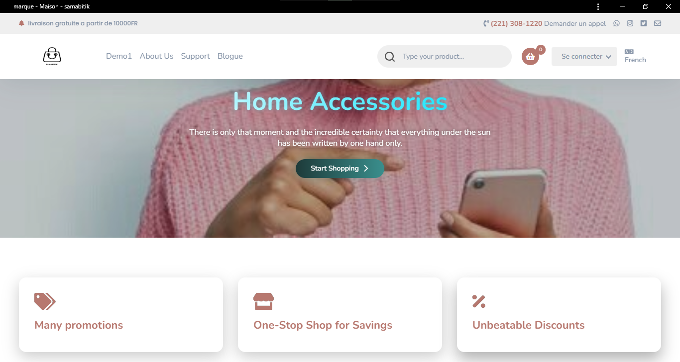 Thème E-commerce Modern